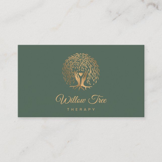 Willow Tree of Life Coach, Therapy, Psychologe B Visitenkarte (Vorderseite)