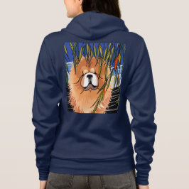 WILLOW WIND - Chow blue Reißverschluss Sweatshirt