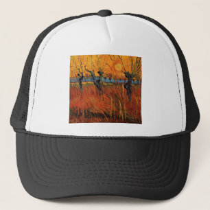 Willows at Sunset by Vincent van Gogh Truckerkappe