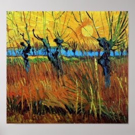 Willows at Sunset (F572) Van Gogh Fine Art Poster