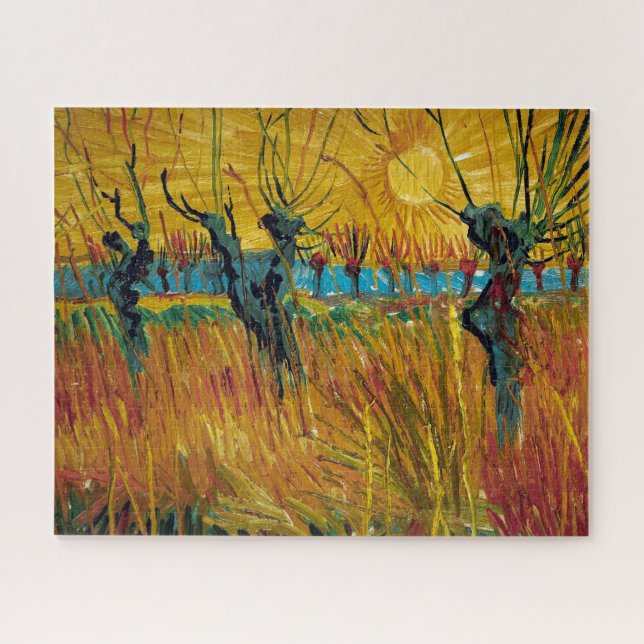 Willows bei Sunset | Van Gogh | (Horizontal)