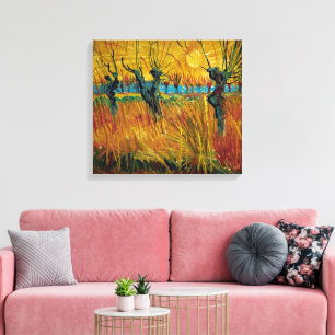 Willows bei Sunset   Van Gogh   Leinwanddruck