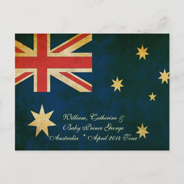 Wills Kate et Baby George Australie Carte postale  (Devant)