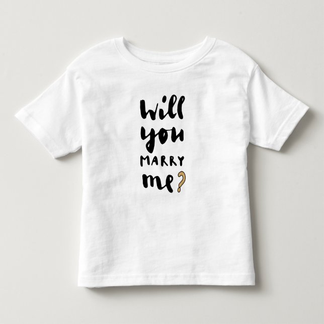 Willst du mich heiraten? kleinkind t-shirt (Vorderseite)