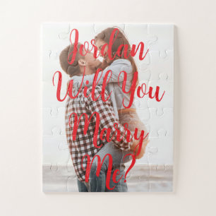 "Willst du mich heiraten?" Rotes Foto Heiratsantra