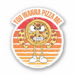 Willst du mir Pizza pizza? - Pizza Food Pub Aufkleber