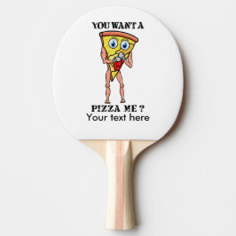 Willst du mir Pizza pizza? Tischtennis Schläger