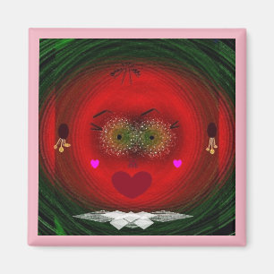 "Willst du nicht mein Valentin sein", zwei Zoll Ma Magnet