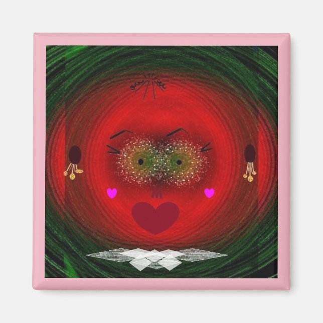 "Willst du nicht mein Valentin sein", zwei Zoll Ma Magnet (Vorne)