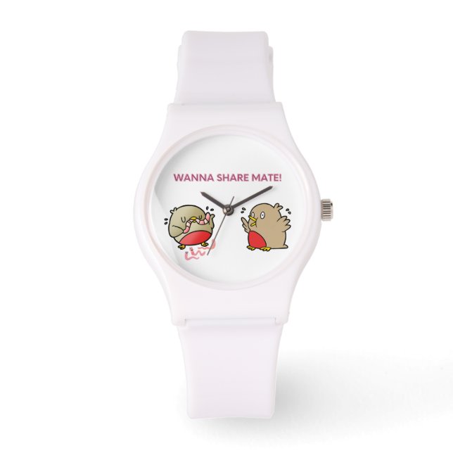 Willst du Partner teilen? Armbanduhr (Vorderseite)