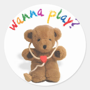 Willst du spielen? Aufkleber