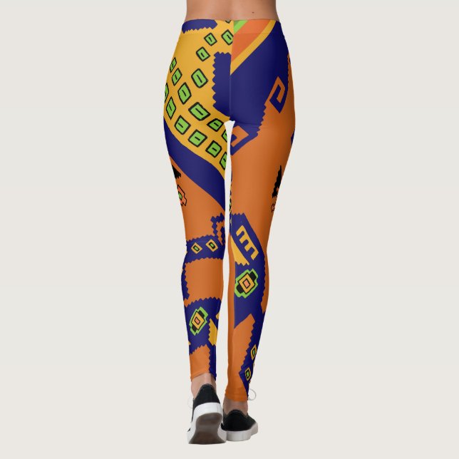 Willy Crazy farbenfrohe Leggings (Rückseite)