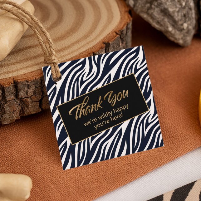 Willy Happy Bachelorette Dank Zebra BW ID1151 Geschenkanhänger (Von Creator hochgeladen)