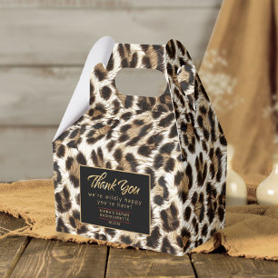 Willy Happy Vielen Dank White Leopard ID1157 Geschenkschachtel