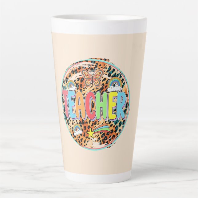 Willy Inspirierend - kühne florale Anerkennung der Milchtasse (Vorderseite)