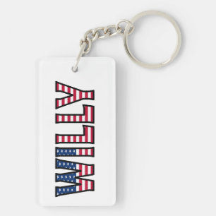 Willy Name Vorname USA Flagge Anhänger Schlüssel Schlüsselanhänger