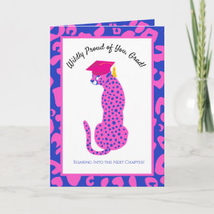 Willy stolz Next Chapter Pink Leopard Abschluss Karte