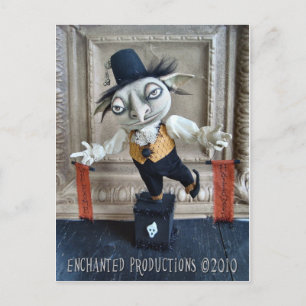 Willy T. Goblin Welcome Halloween Postcard Postkarte