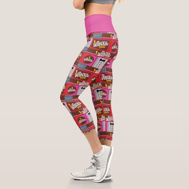 Willy Wonka Candy Pattern Capri Leggings (Links)