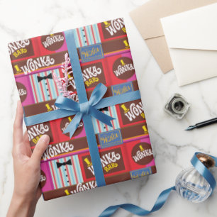 Willy Wonka Candy Pattern Geschenkpapier