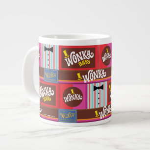 Willy Wonka Candy Pattern Jumbo-Tasse