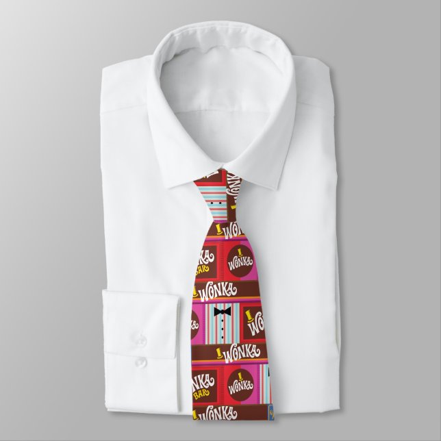 Willy Wonka Candy Pattern Krawatte (Gebunden)