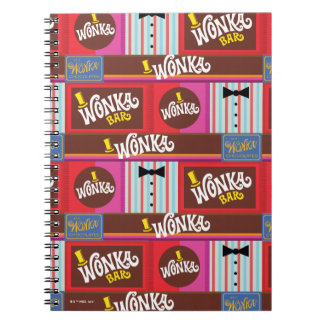 Willy Wonka Candy Pattern Notizblock