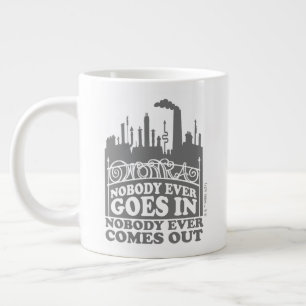 Willy Wonka Factory - Niemand geht je rein Jumbo-Tasse