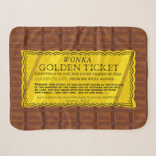 Willy Wonka Golden Ticket Sherpadecke
