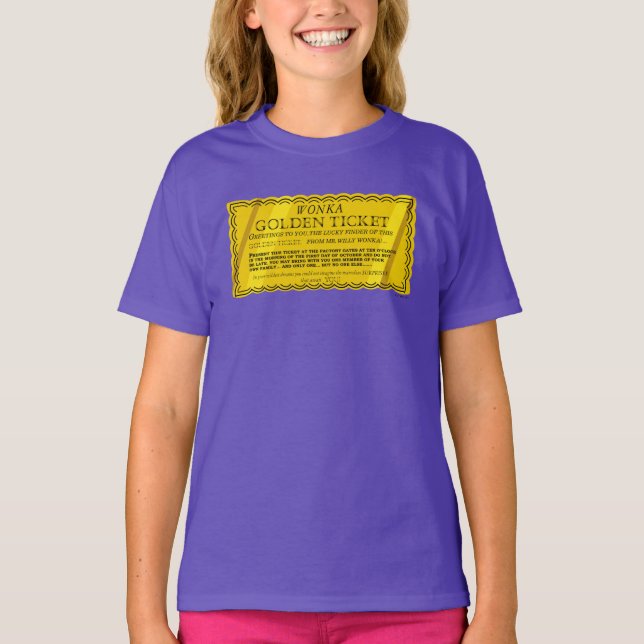Willy Wonka Golden Ticket T-Shirt (Vorderseite)