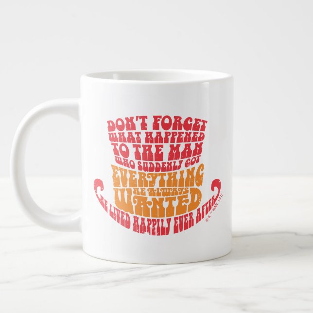 Willy Wonka Hat Typografie Jumbo-Tasse (Links)
