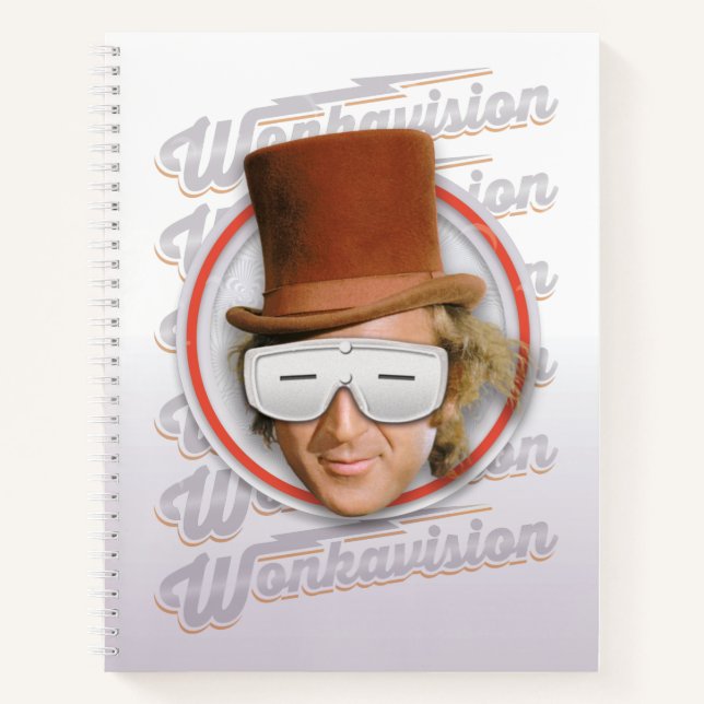 Willy Wonka in Wonkavision Goggles Notizbuch (Vorderseite)