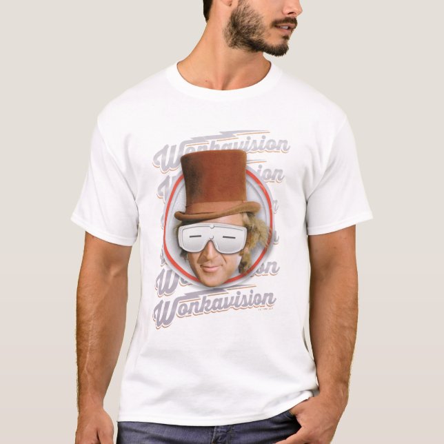 Willy Wonka in Wonkavision Goggles T-Shirt (Vorderseite)