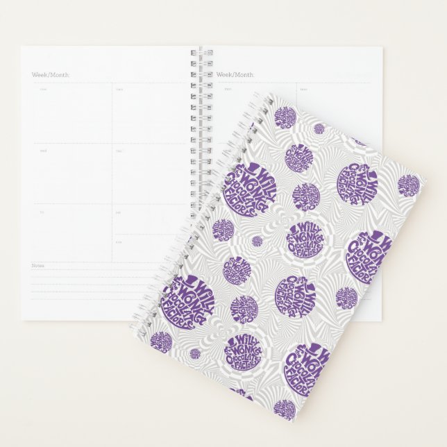 Willy Wonka Logo Psychedelic Graphic Planer (Anzeige)