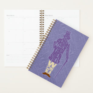 Willy Wonka Quote Silhouette Planer