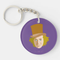 Willy Wonka Stenciled Face Graphic