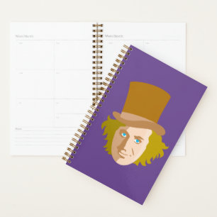 Willy Wonka Stenciled Face Graphic Planer