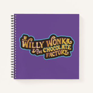 Willy Wonka und das Logo der Schokoladenfabrik Notizbuch