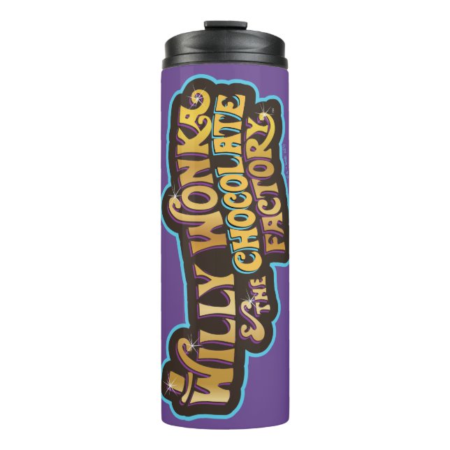 Willy Wonka und das Logo der Schokoladenfabrik Thermosbecher (Vorderseite)