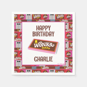 Willy Wonka und die Schokoladenfabrik zum Geburtst Serviette