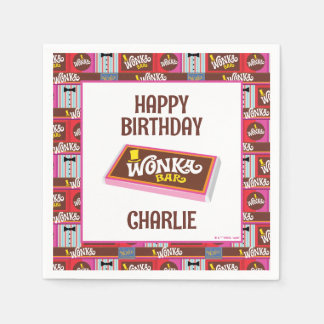 Willy Wonka und die Schokoladenfabrik zum Geburtst Serviette