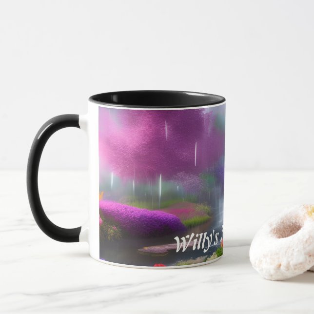 Willy's Morning Tea Personalisiert anpassbar Tasse (Mit Donut)