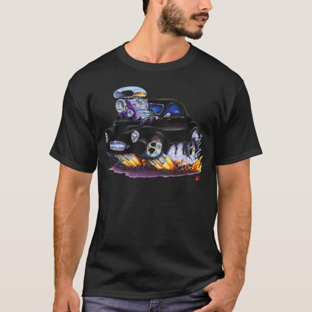 Willys schwarzes Auto 1941 T-Shirt (Vorderseite)