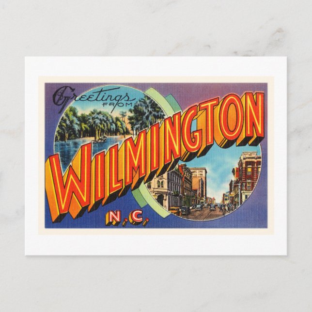 Wilmington #2 North Carolina NC Carte postale Vint (Devant)