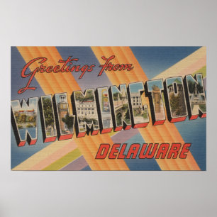 Wilmington, Delaware - große Buchstabe-Szenen 2 Poster