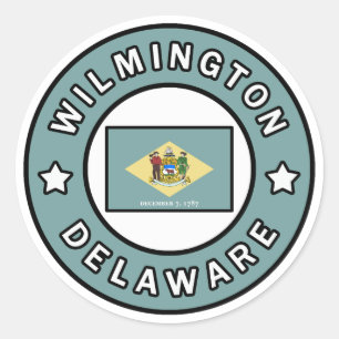 Wilmington Delaware Runder Aufkleber