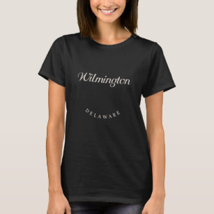 Wilmington Delaware White Schriftart T-Shirt