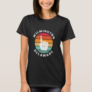 Wilmington Heimat We are First Delaware Map Vint T-Shirt