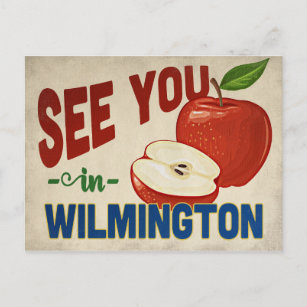 Wilmington North Carolina Apple - Vintage Travel Postkarte