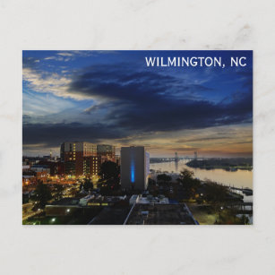 Wilmington North Carolina Cape Fear River Travel Postkarte